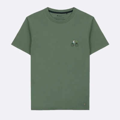 Faguo - Arcy - T-shirt col rond vert Faguo - Arcy - T-shirt col rond vert